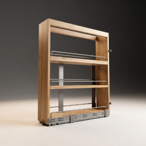 HOH Small Wooden Base Cabinet Pull-Out Organizer