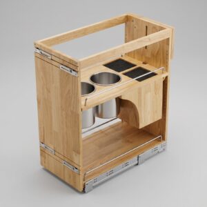 HOH Base Pull-Out Organizer for Utensils & Knives – 2-Tier
