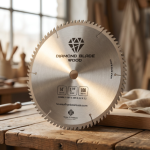 HOH Diamond Wood Cutting Blade – 14" × 1-1/8" – 108T